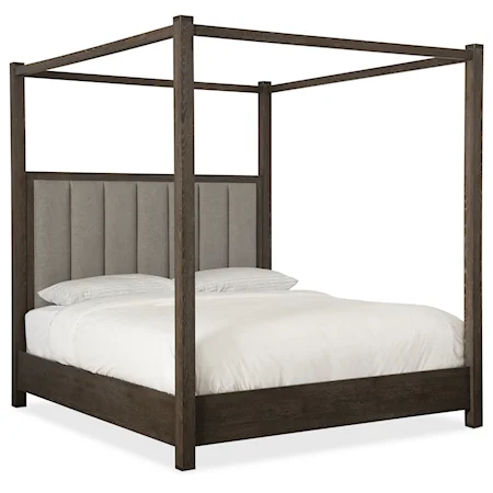 Jackson Queen Poster Bed with Tall Posts and Canopy
